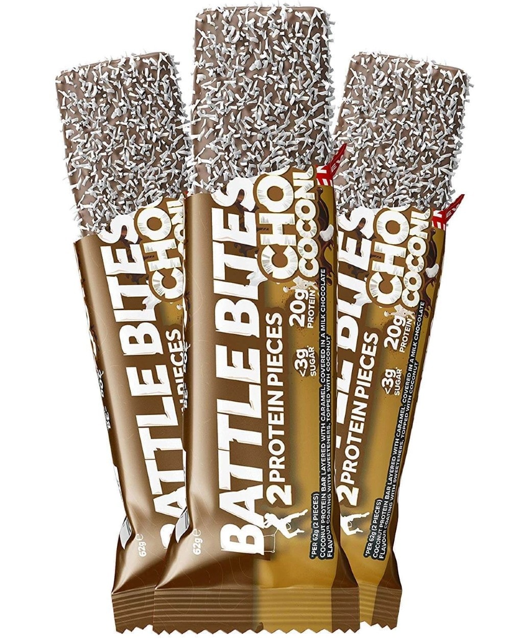 Battle Snacks Choc Coconut 62g - protein powder for