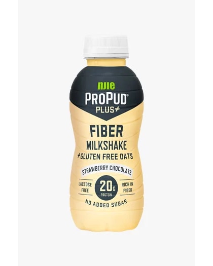 NJIE ProPud Fiber Milkshake Strawberry Chocolate 330ml - protein for