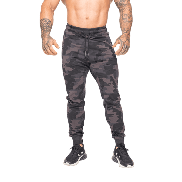 Better Bodies Tapered joggers V2 Dark camo Tights.no Better Bodies Mens Tapered Camo Pants Tights.no