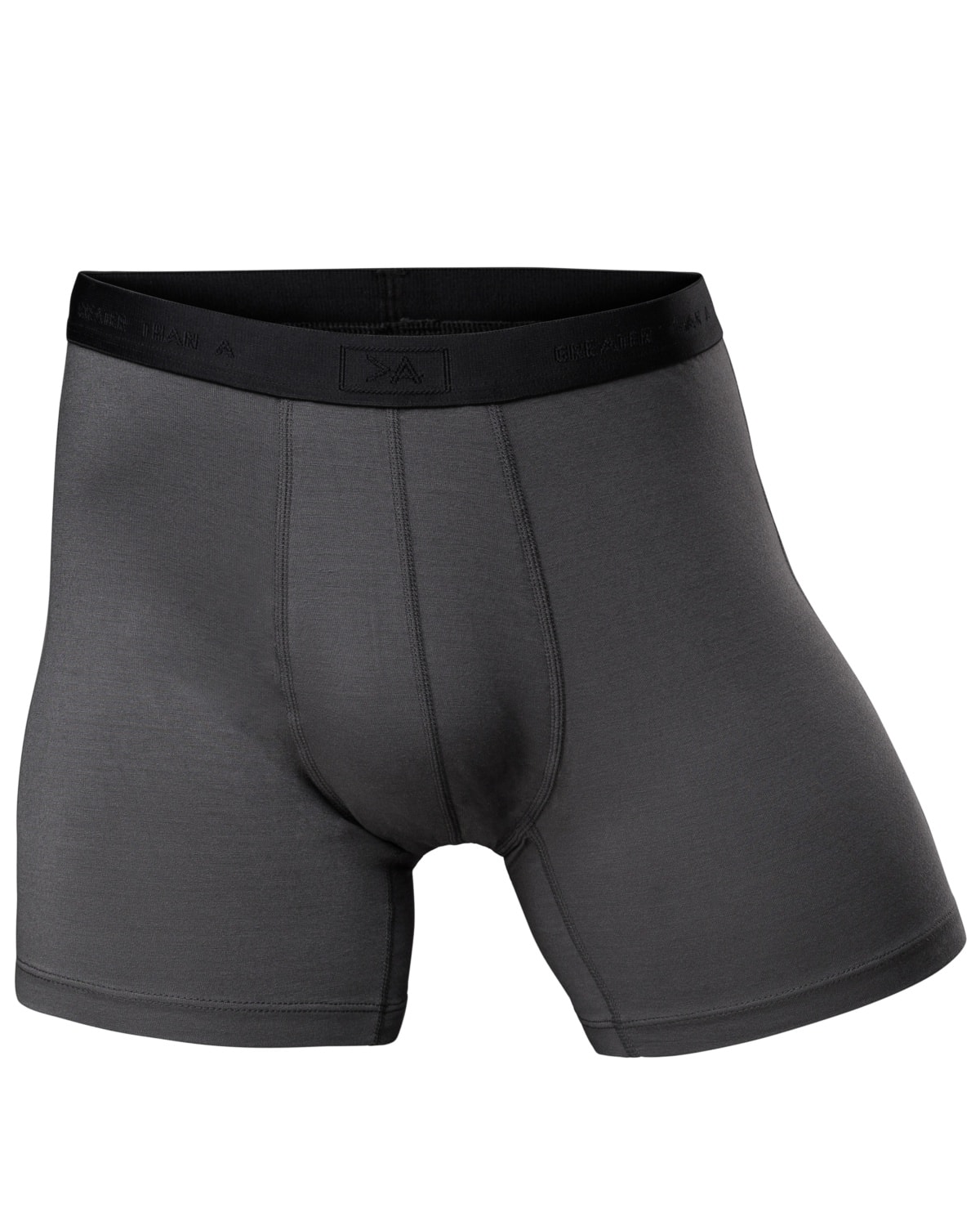 Greater Than A Diamond Edge Boxer Mid Grey - S - is