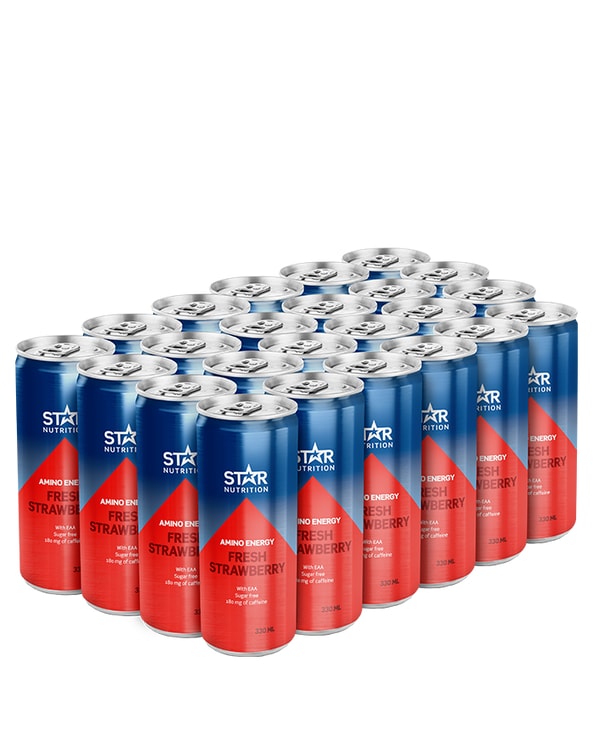 Star Nutrition Amino Energy - Fresh Strawberry 24x330ml - til trening