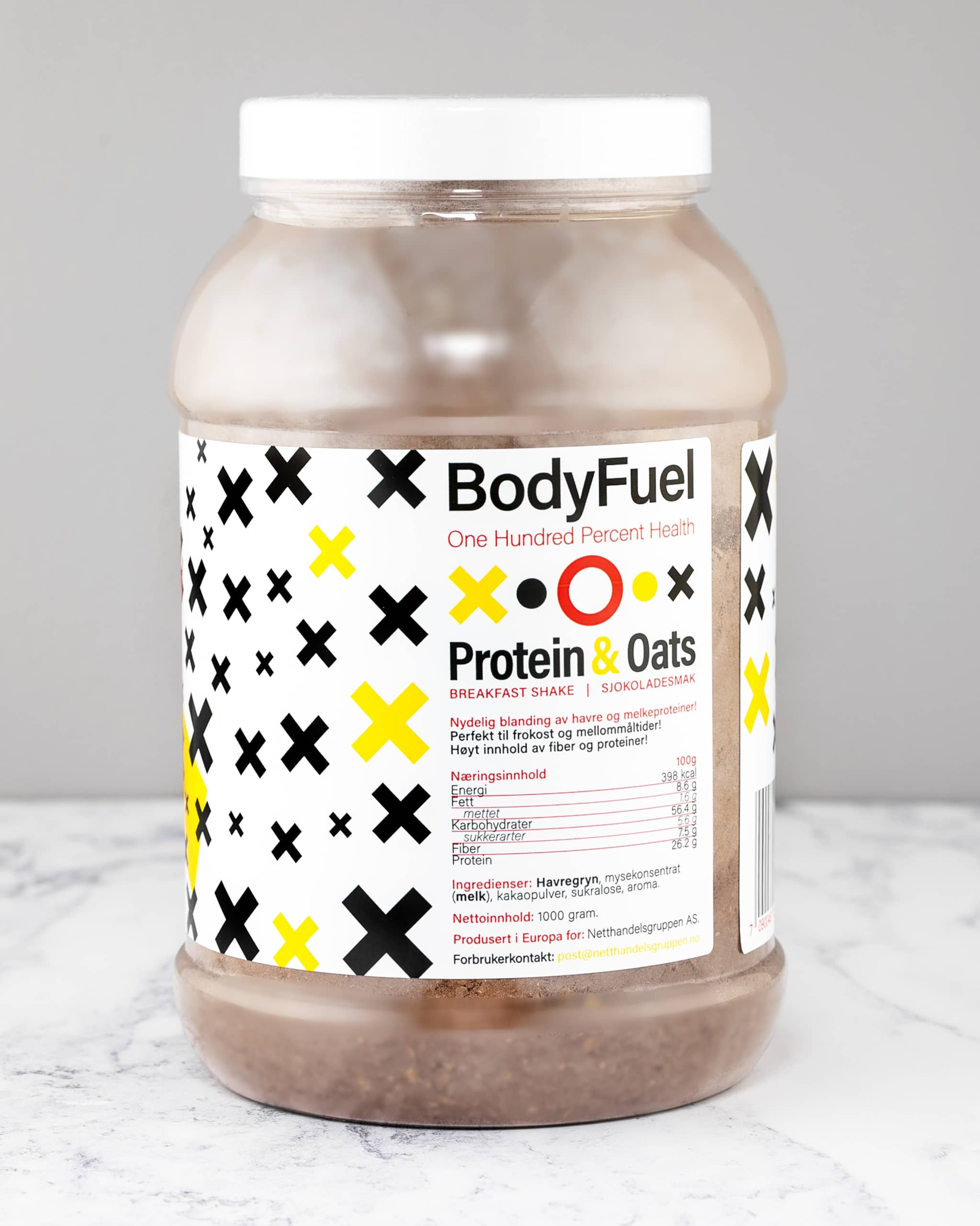 BodyFuel Protein & Oats 1000g - Ultimate Chocolate2