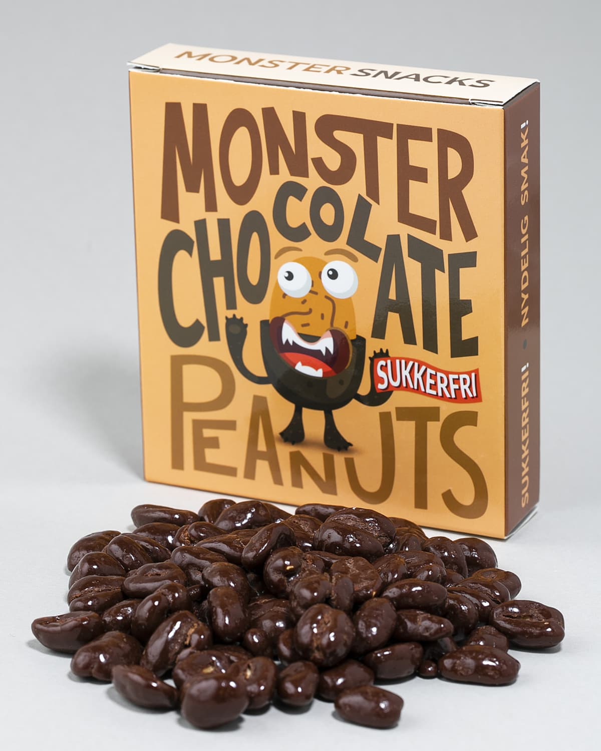 Monster Peanuts & Sugar Free Chocolate 70g - sjokolade sunt