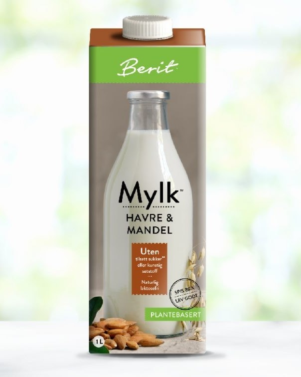 Berit Nordstrand - Havre/Mandel-Mylk 1L - protein for