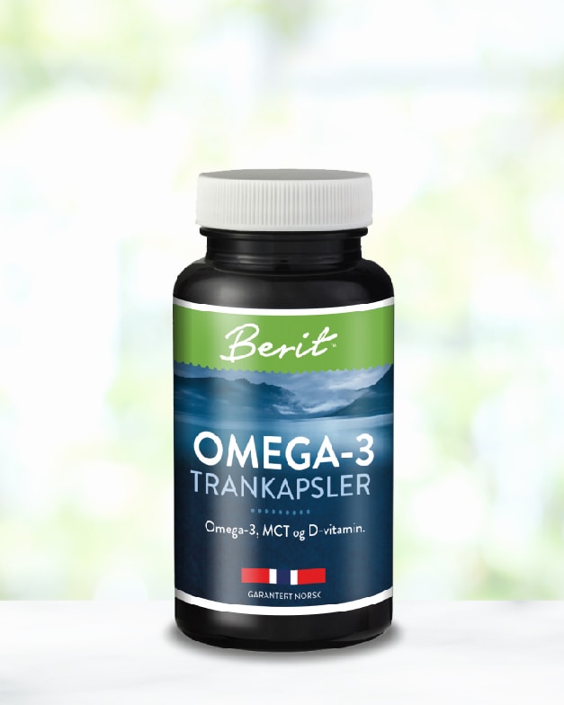 Berit Nordstrand Omega-3, MCT & Vitamin D - 60 kapsler - tilskudd
