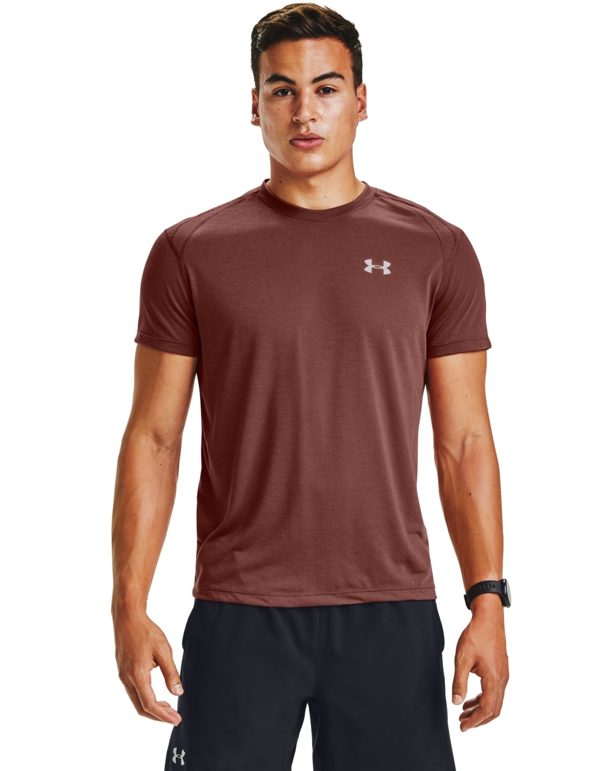 Under Armour Streaker 2.0 Short Sleeve Brown - S - the