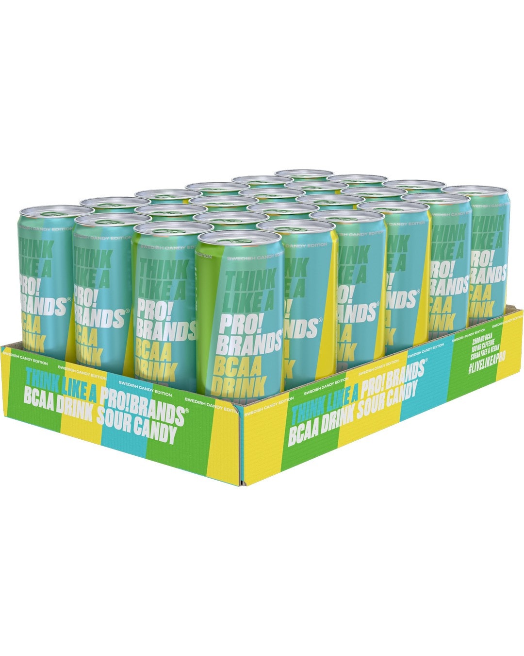 FCB Amino Pro Candy Edition Sour Candy 24x330ml - GODTERISMAK! - vitaminer