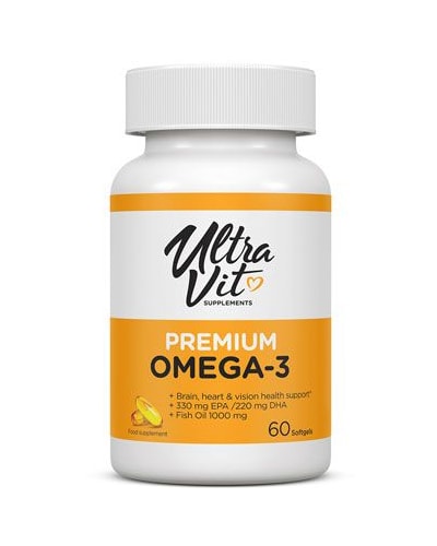 VPLabs ULTRAVIT Premium Omega-3 - 60 Soft gels - til