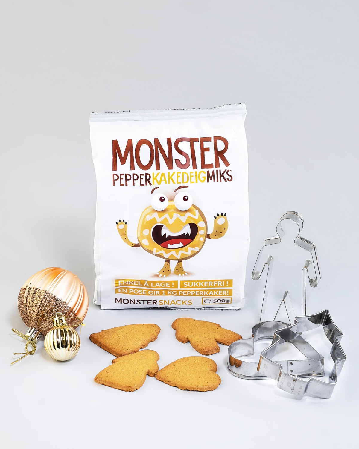 Monster Sukkerfri Pepperkakedeig - GIR 1KG PEPPERKAKER! - til