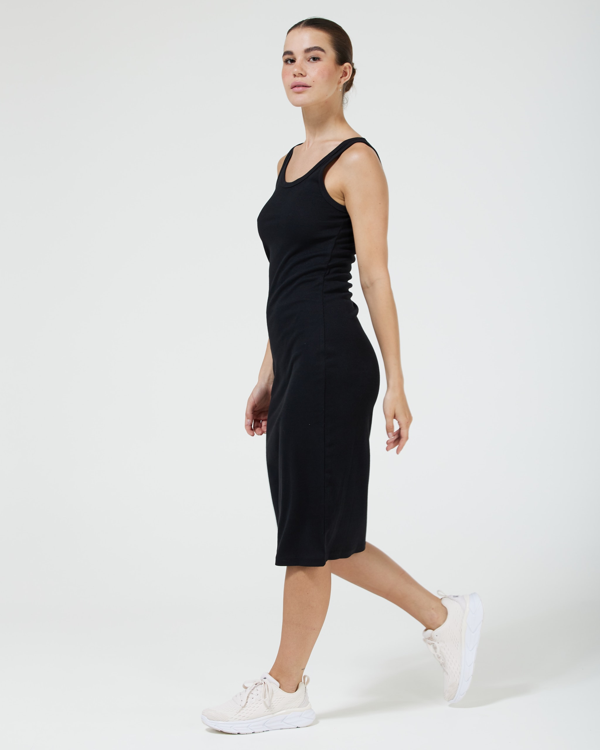 Selene Rib Dress Black 3