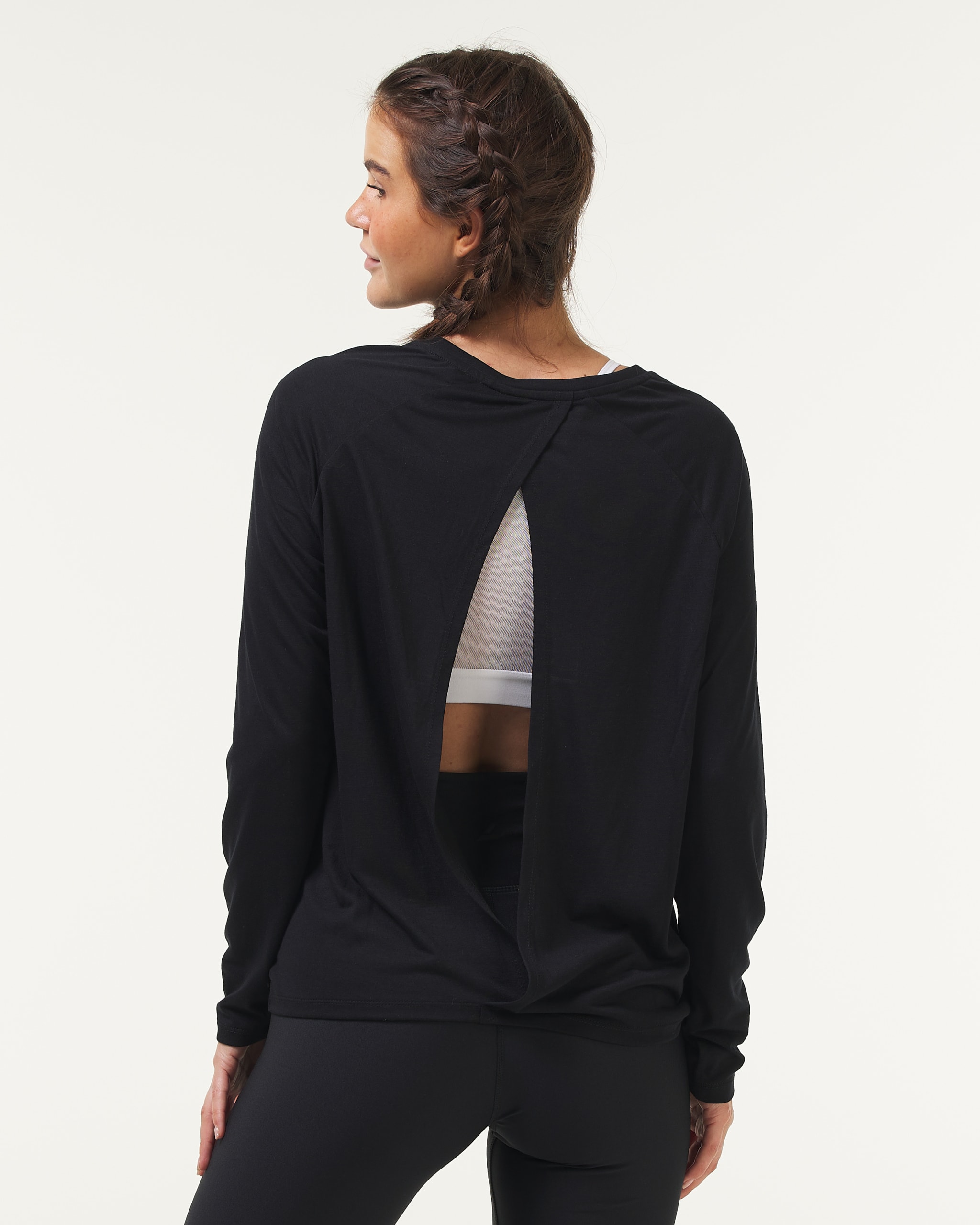 Soft Open Back Sweater Black 2