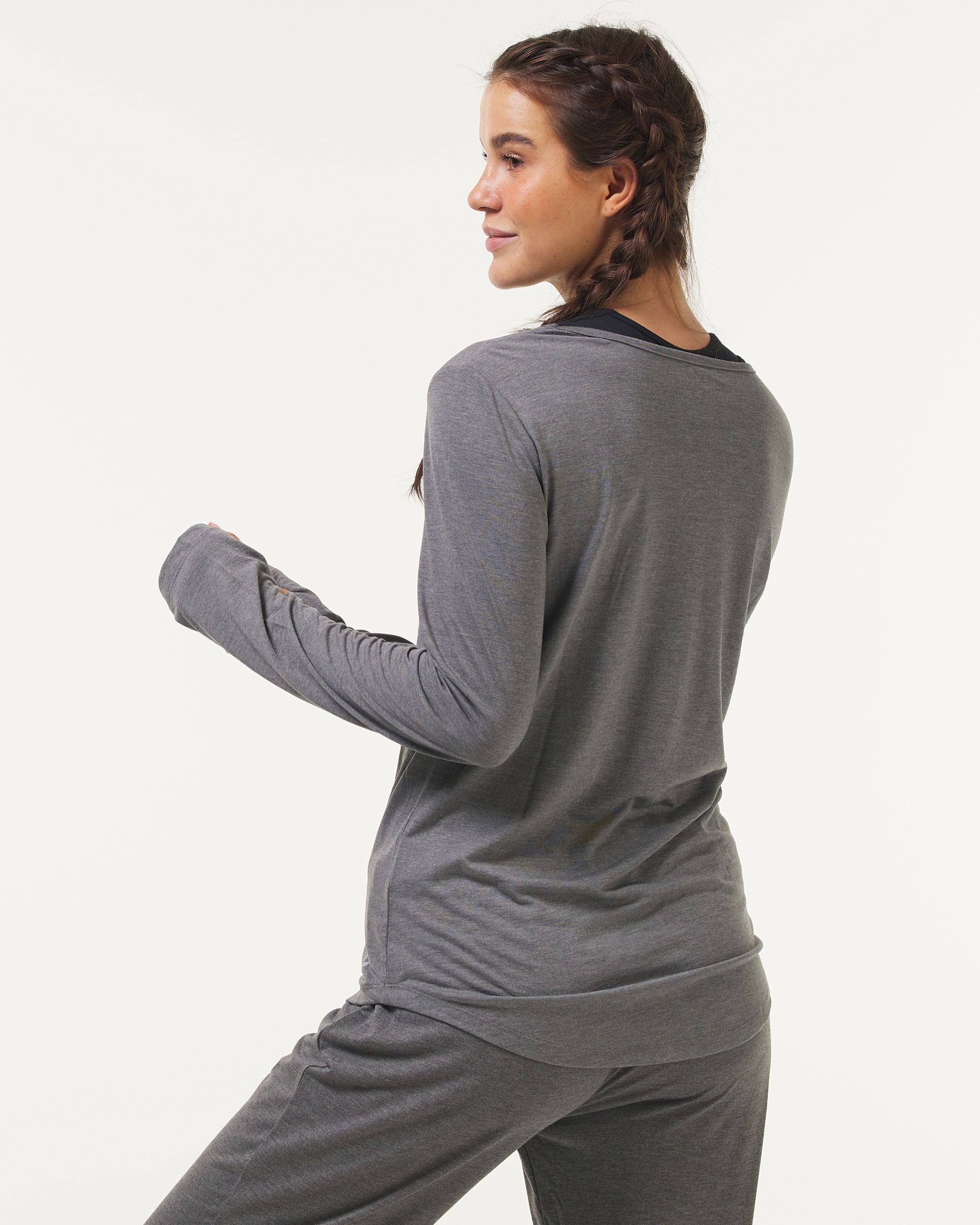 Soft Sweater Grey Melange 1