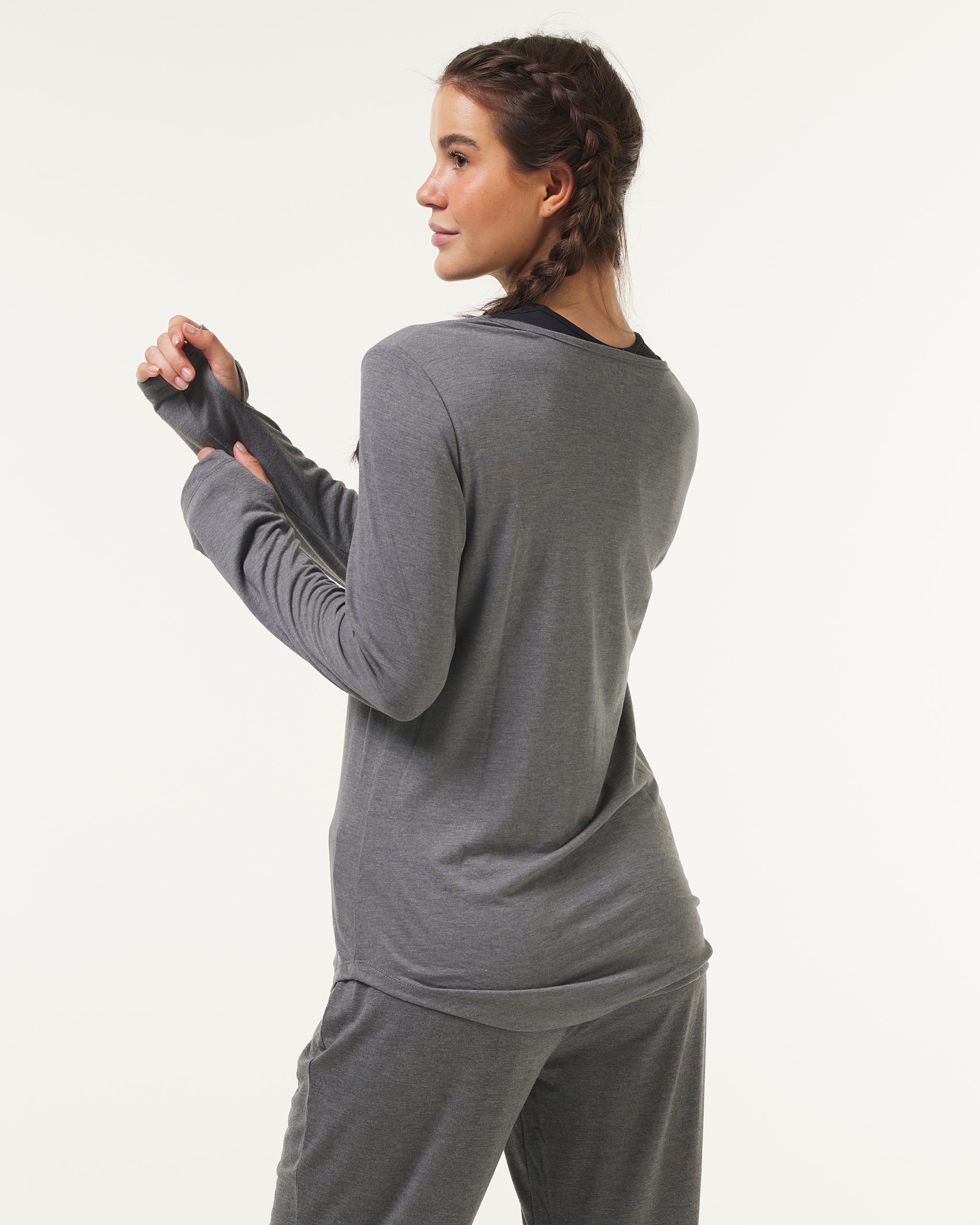 Soft Sweater Grey Melange 2