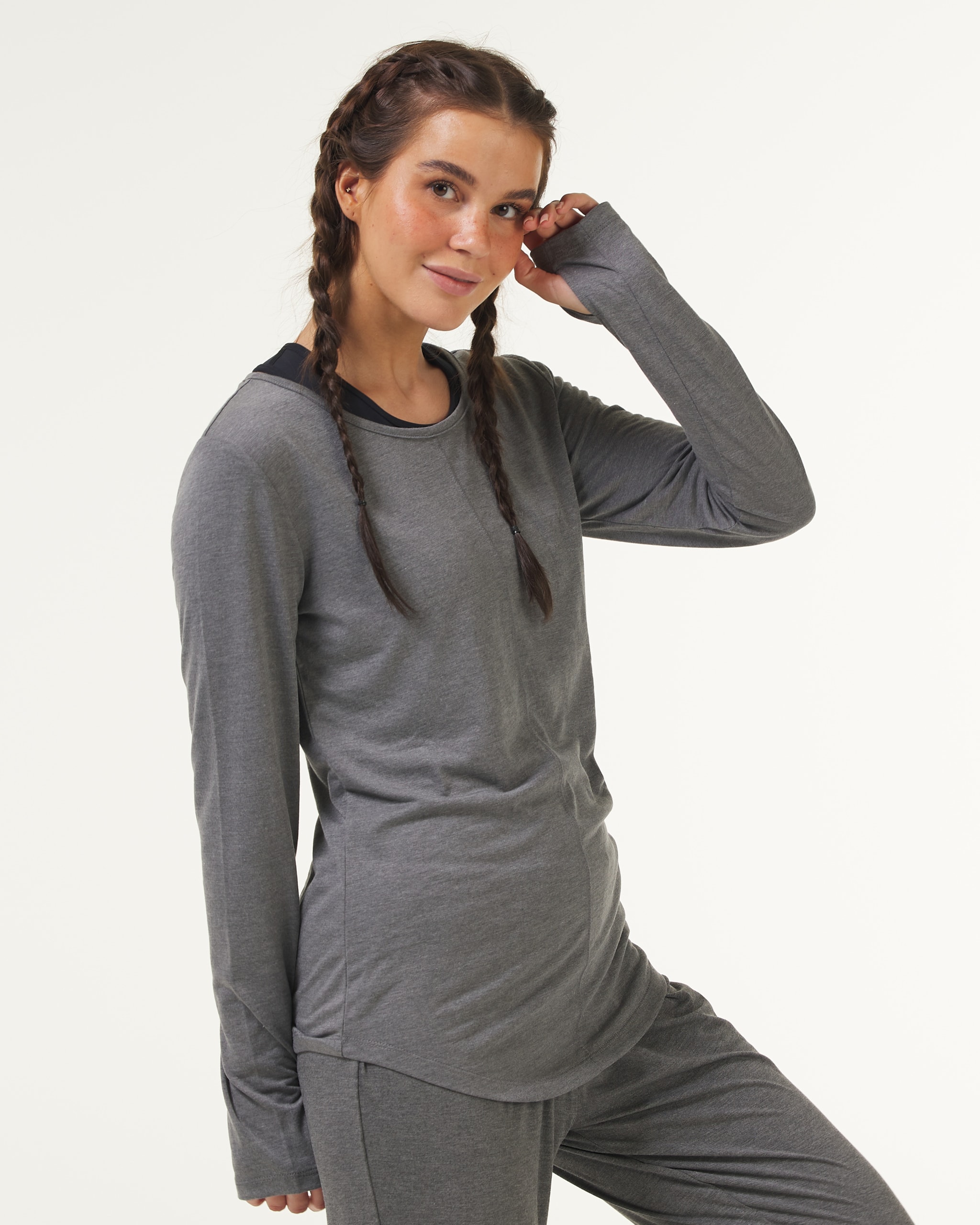 Soft Sweater Grey Melange 7
