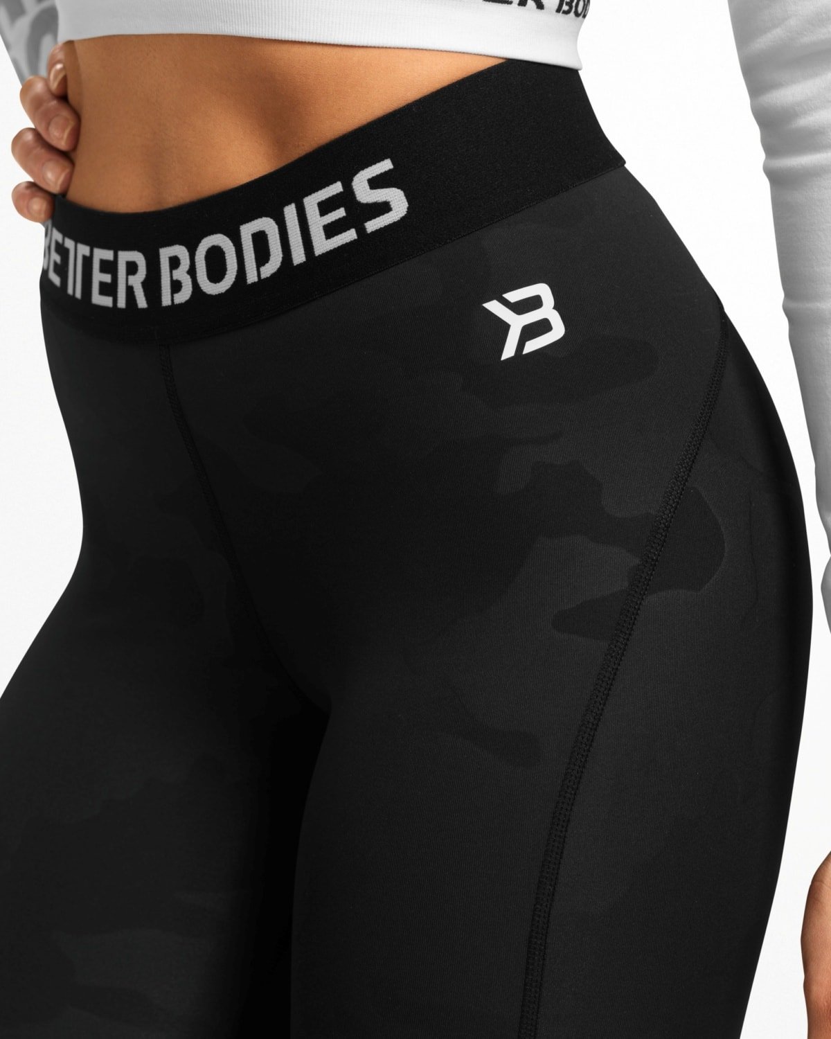 Better Bodies Highbridge Leggings Black Camo - XS - the