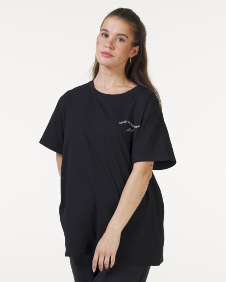 Happiness Oversize T-shirt Black