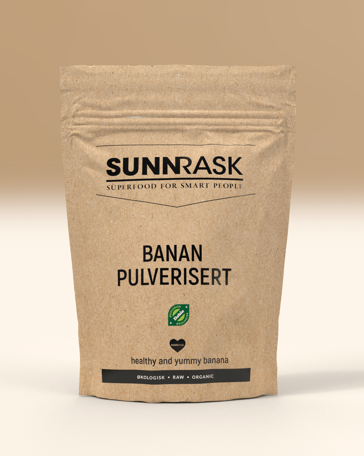 SunnRask Økologisk Bananpulver 200g - vegan protein powder