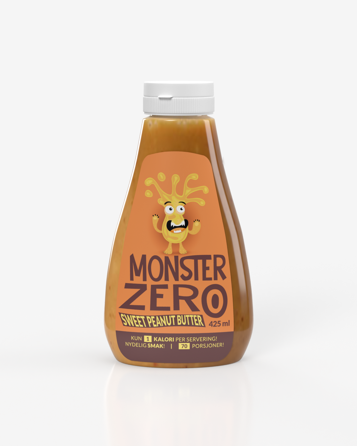 Monster Zero Calorie Syrup - Sweet Peanut Butter 425ml - protein for