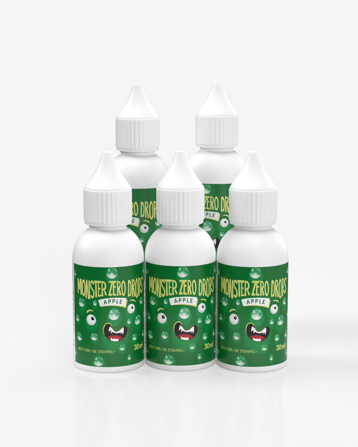 Monster Lavkarbo Zero Drops - Apple - FEMPAKNING - til