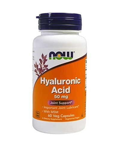 Now Foods Hyaluronic Acid 50mg + MSM 60 caps - the body