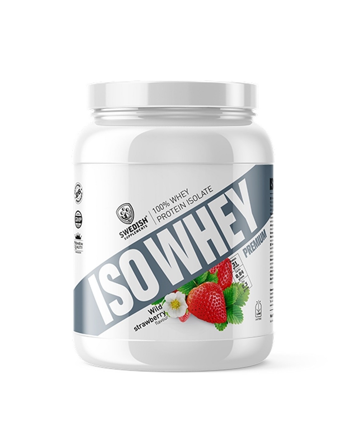 Swedish Supplements ISO Whey Premium 920g - Strawberry - protein for