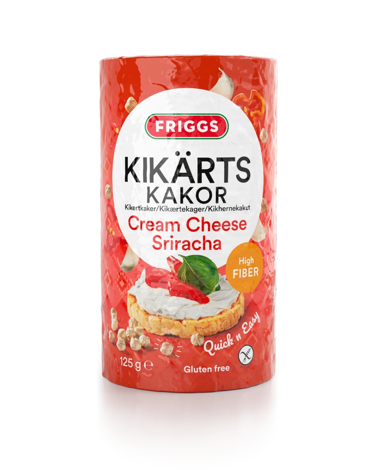 Friggs Kikertkaker Cream Cheese Sriracha - protein snacks