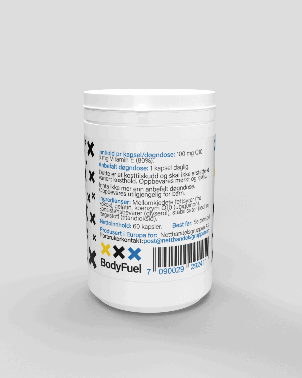 BodyFuel Super Strength CoQ10 Back