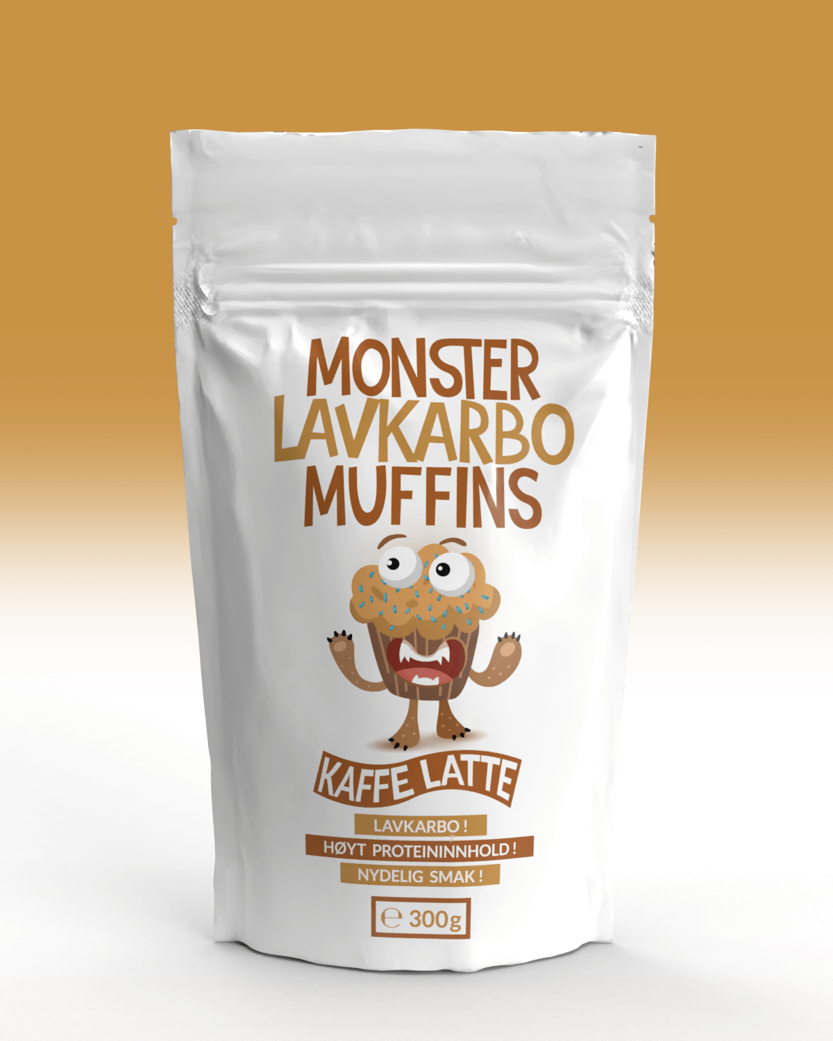 Monster Lavkarbo Muffins Mix - Kaffe Latte - protein pulver