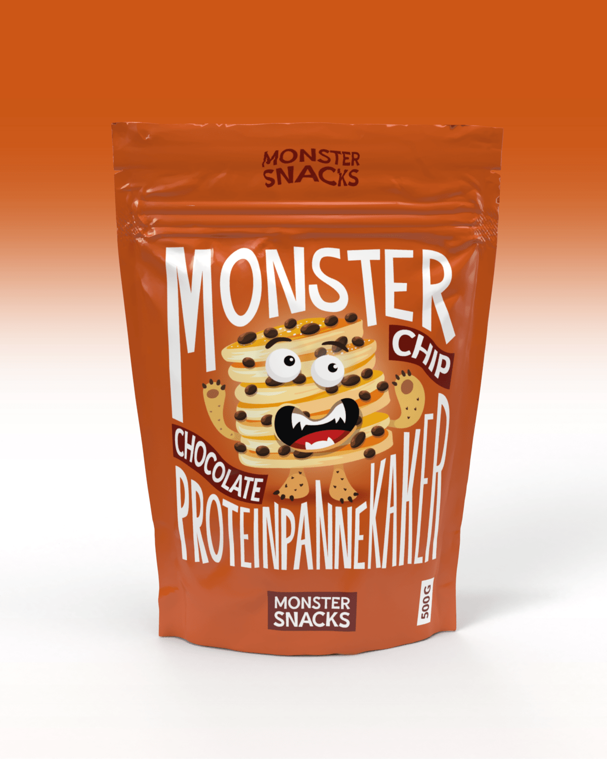 Monster Proteinpannekaker - Vanilje 500g - MED SJOKOLADEBITER! - pulver