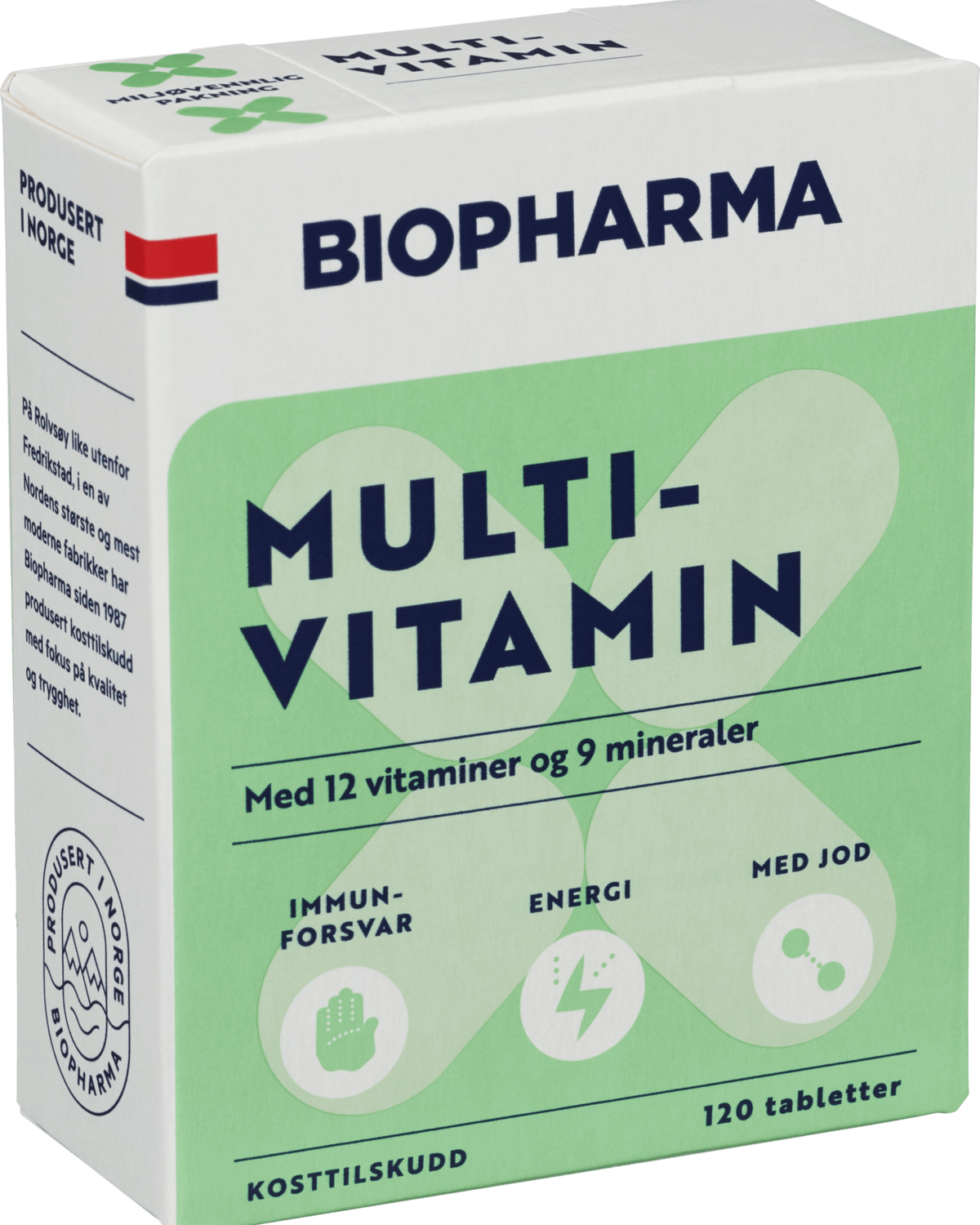 Biopharma Multivitamin 120tab - kosttilskudd