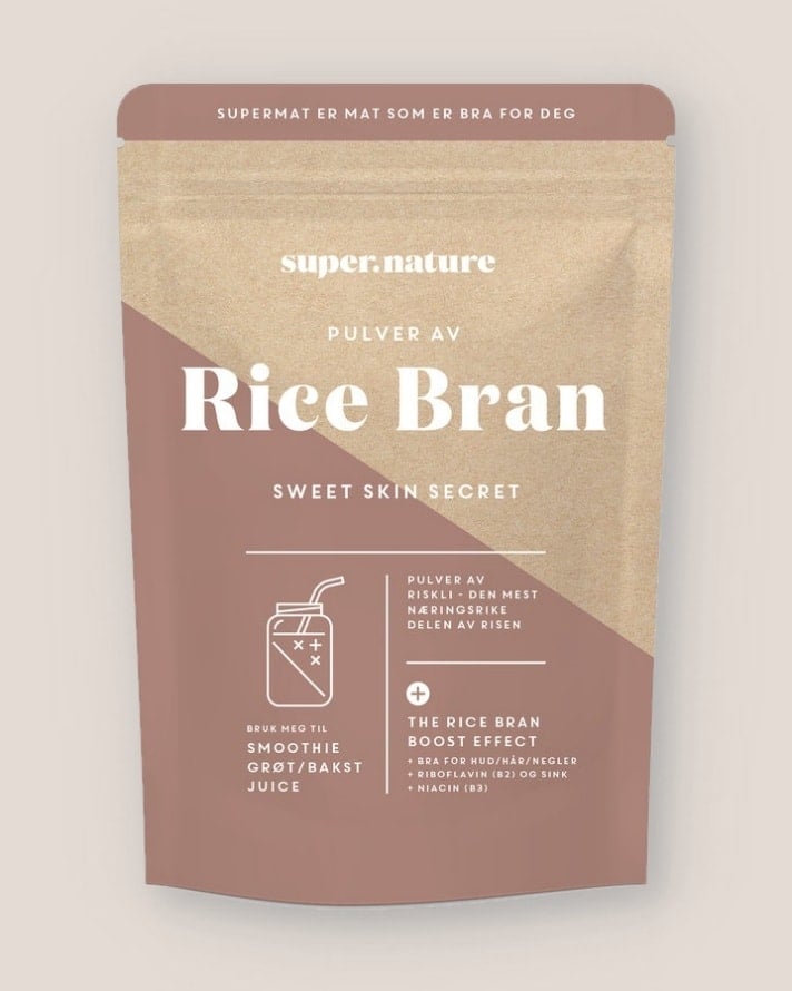 Supernature Rice Bran Pulver 150g - til