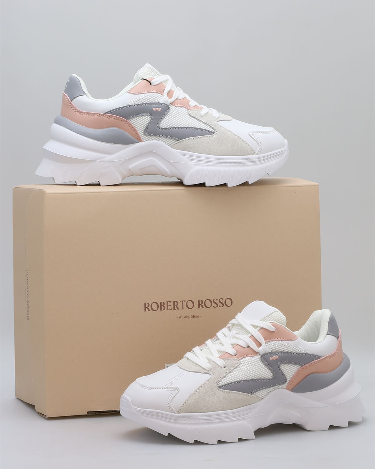 Roberto Rosso Flavia Grey Pink - 40 - hvit