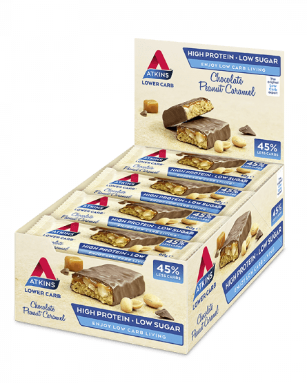 Atkins Advantage Chocolate Peanut Caramel Bar 16x60g