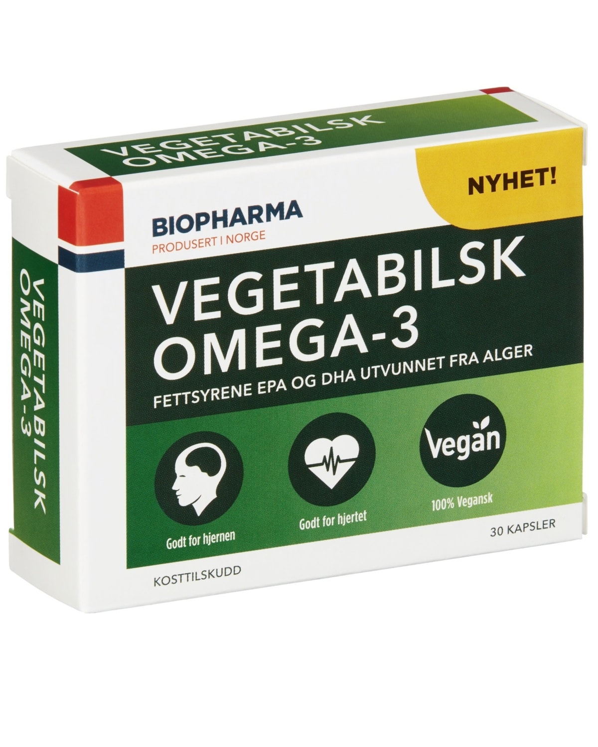 Biopharma Vegetable Omega-3 30tabl - lange