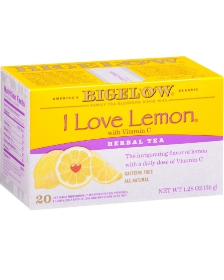 Bigelow Te I Love Lemon 34g - protein for