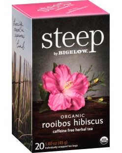 Bigelow Steep Te Rooibos Hibiscus 45g - protein for