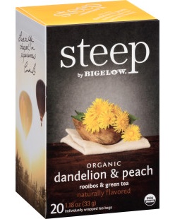 Bigelow Steep Te Dandelion Peach 45g - protein for