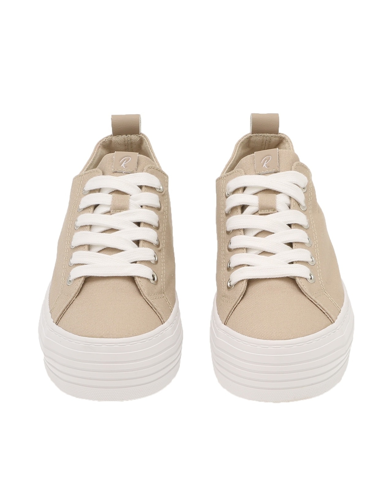 roberto_rosso_tekstil_sneaker_plataa_beige_forfra