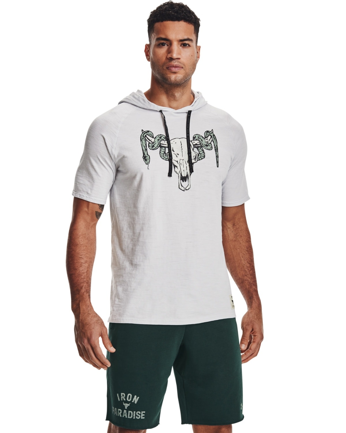 Under Armour Project Rock CC SS HD White - M - the