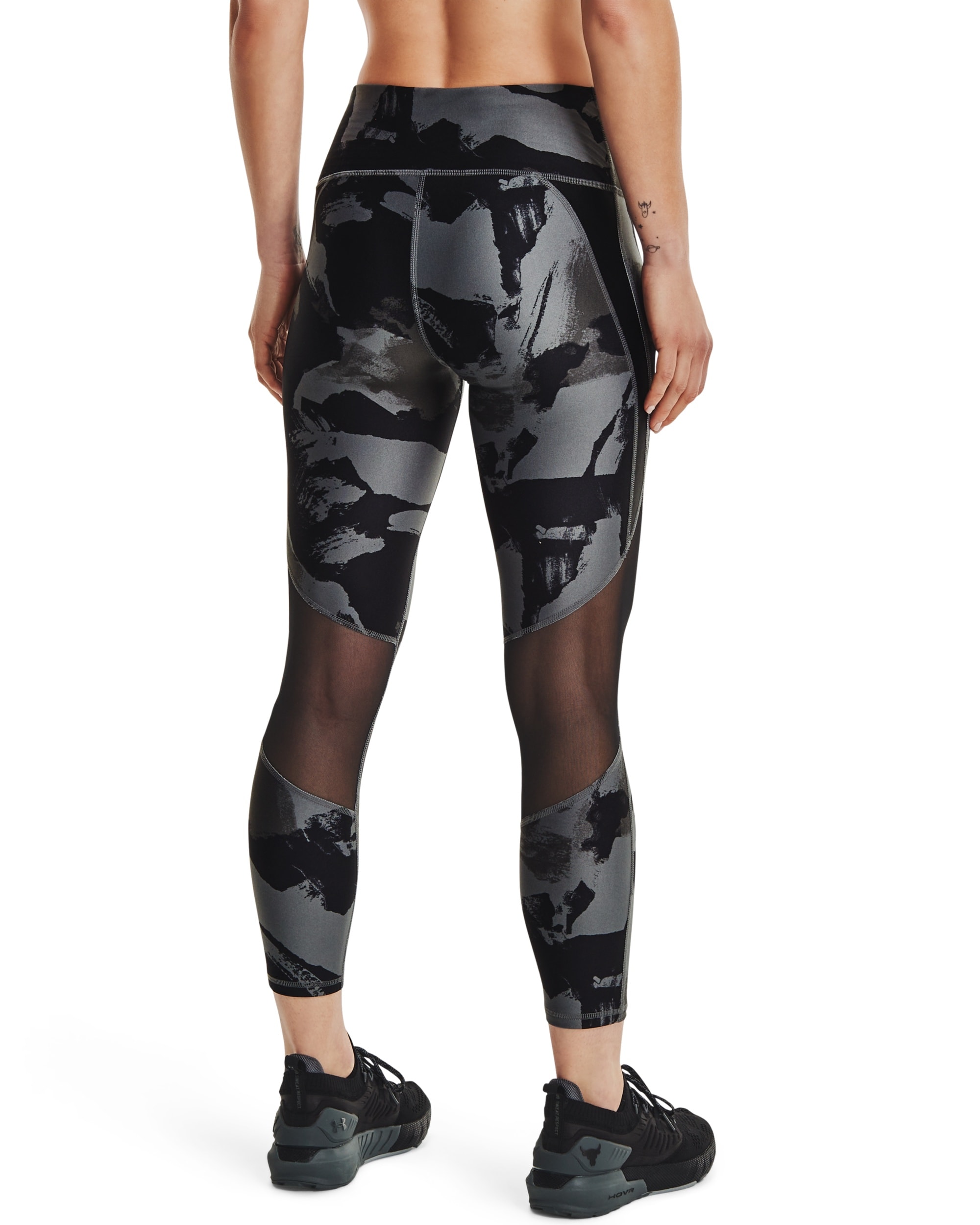 Under Armour Project Rock 7/8 Legging Grey Camo Tights.no