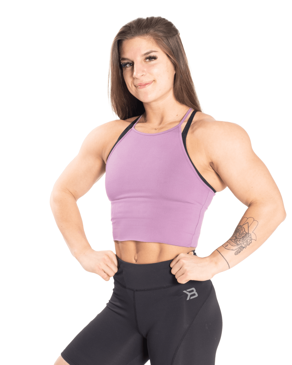 Better Bodies Performance Crop Hal Strong Purple - M - the