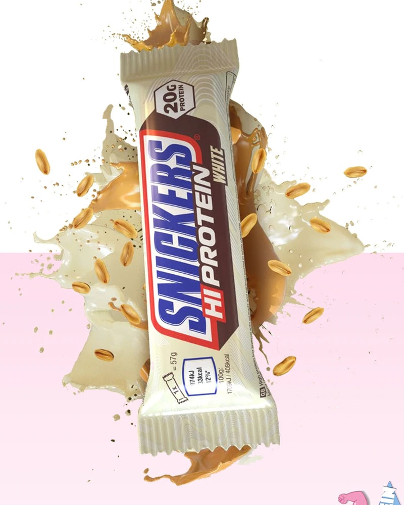 Snickers White Chocolate Hi-Protein Bar 57g - whey milk