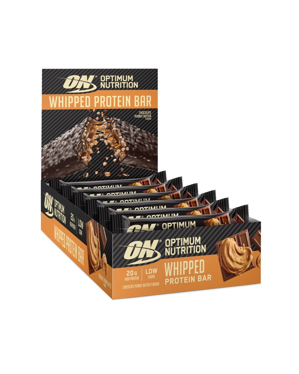 Optimum Nutrition - Whipped Protein Bar - Chocolate Peanut Butter 10x62g - the
