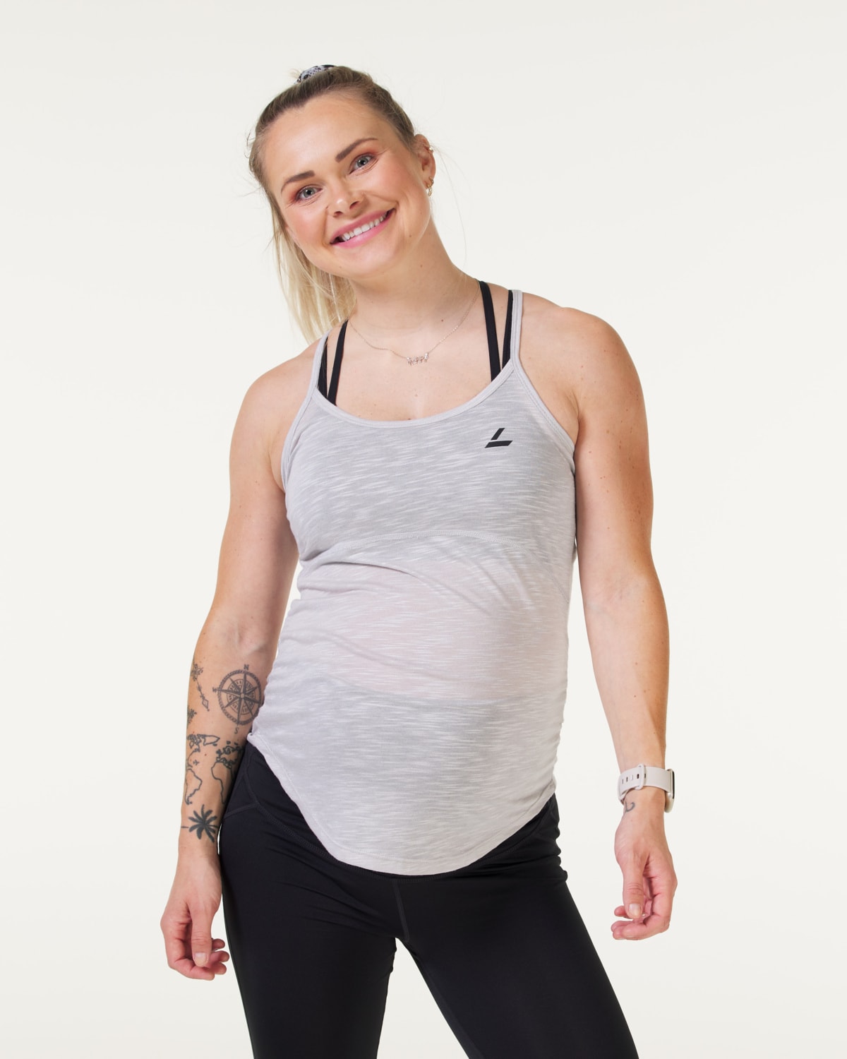 LEVITY Spacedye Tank Top Grey - M - til