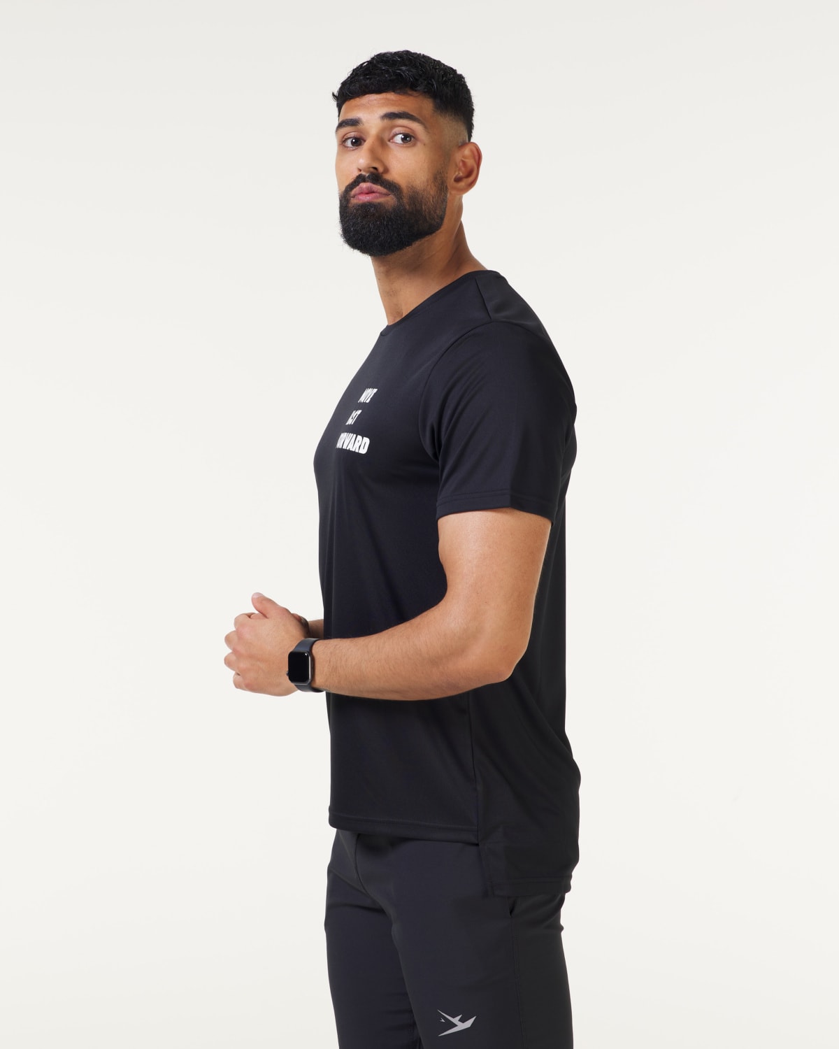 RHINO Distance Tee Black - tights.no