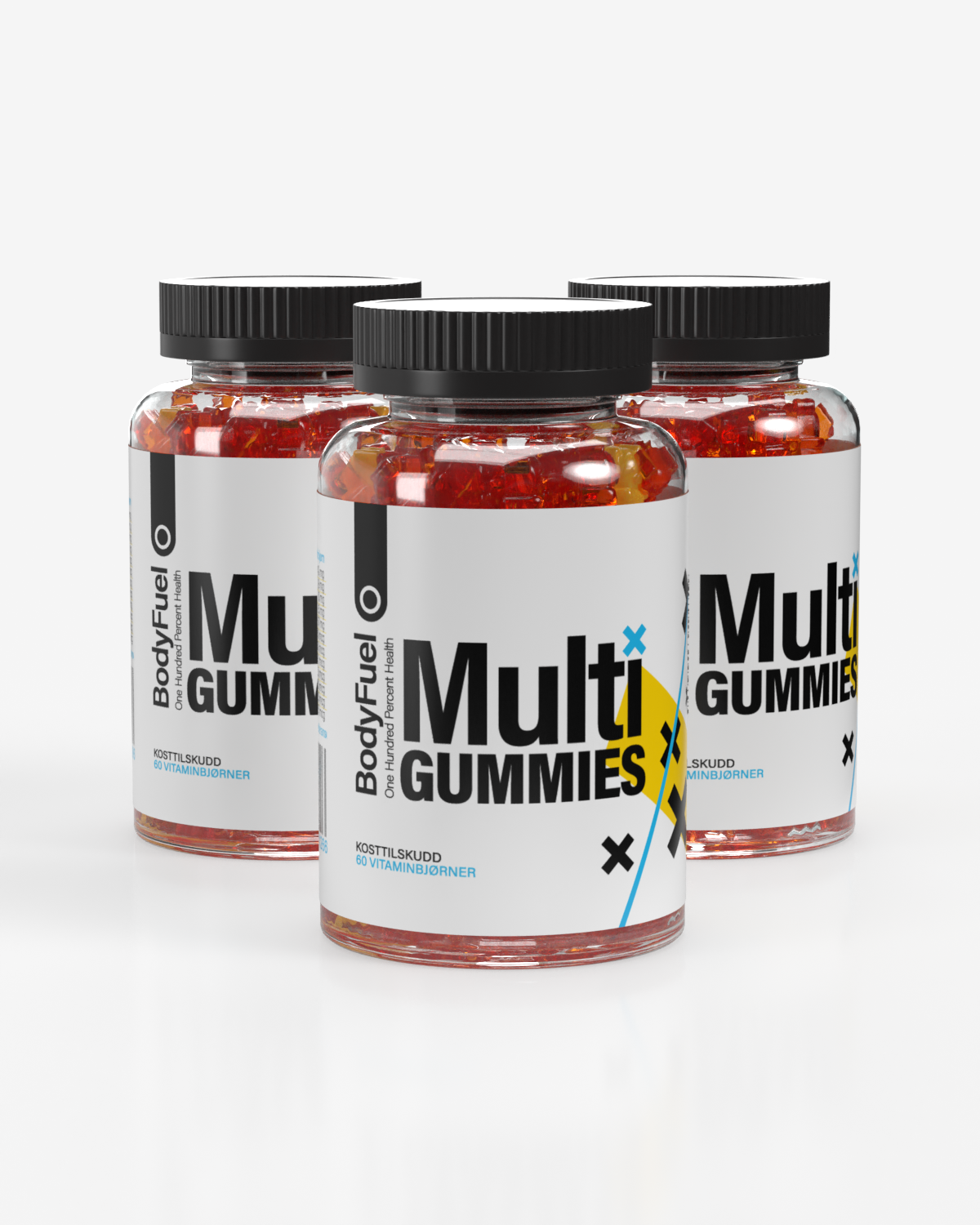 BodyFuel Vitamin Gummies 3x60 Doser - TREPAKNING! - til barn