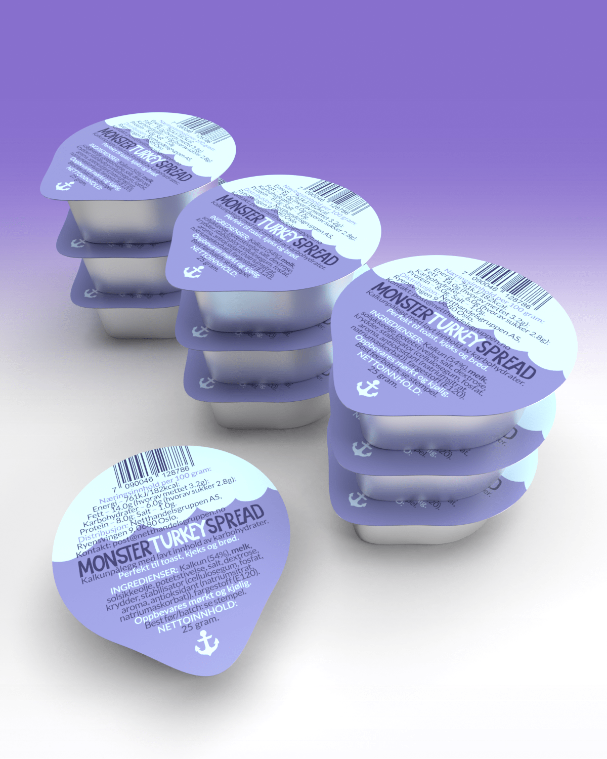 Monster Turkey Spread 10x25g - TIPAKNING - gram protein