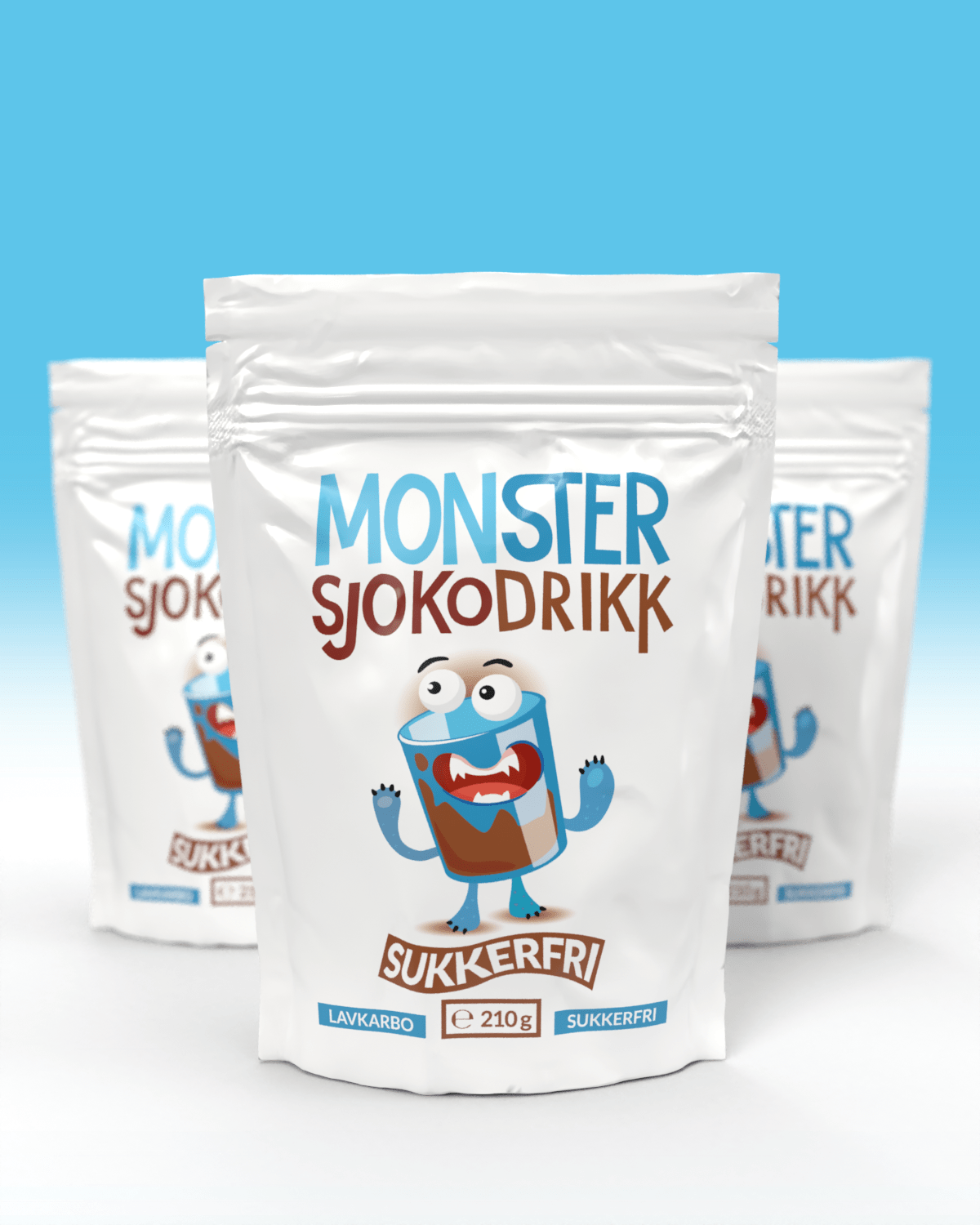 Monster Lavkarbo Sjokoladedrikk 3x210g