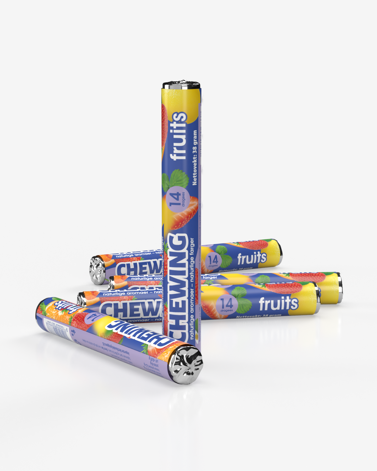 Super Fruit Chews 38g - FEMPAKNING!