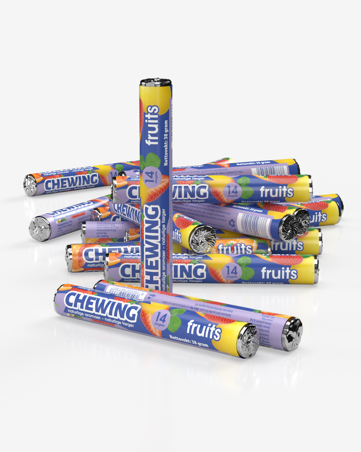 Super Fruit Chews 10x38g - TIPAKNING!